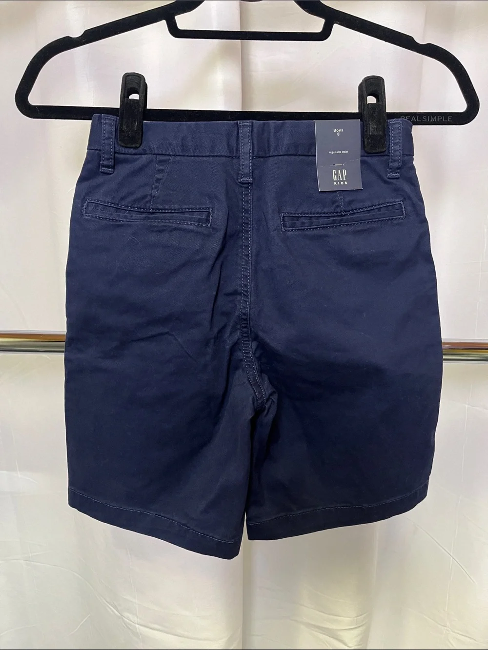 GAP boys flat front navy uniform Chino Shorts size 8 NWT
